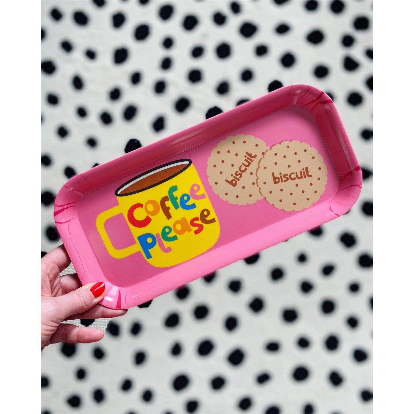 Coffee and Biscuits Melamine Tray