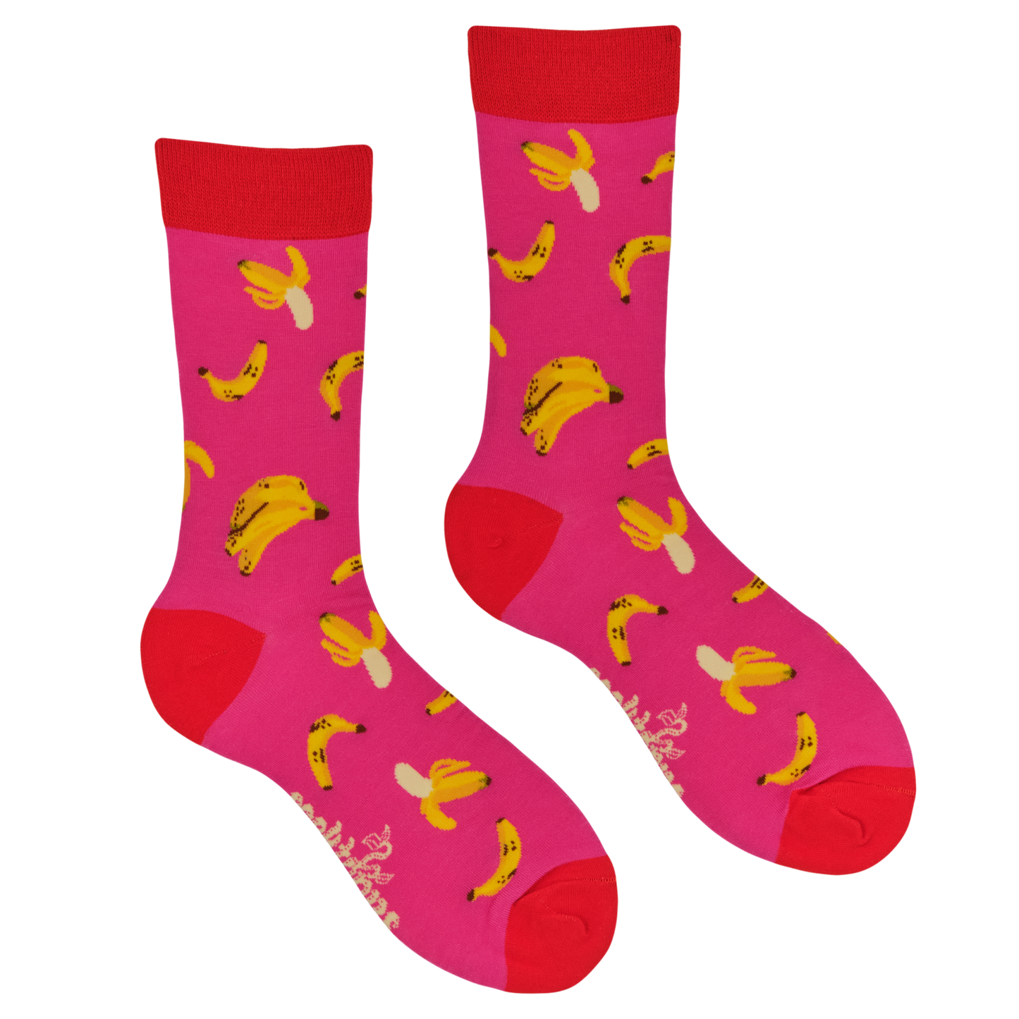 Socktopus Ladies - This Sock Is Bananas Bamboo Socks - Pink