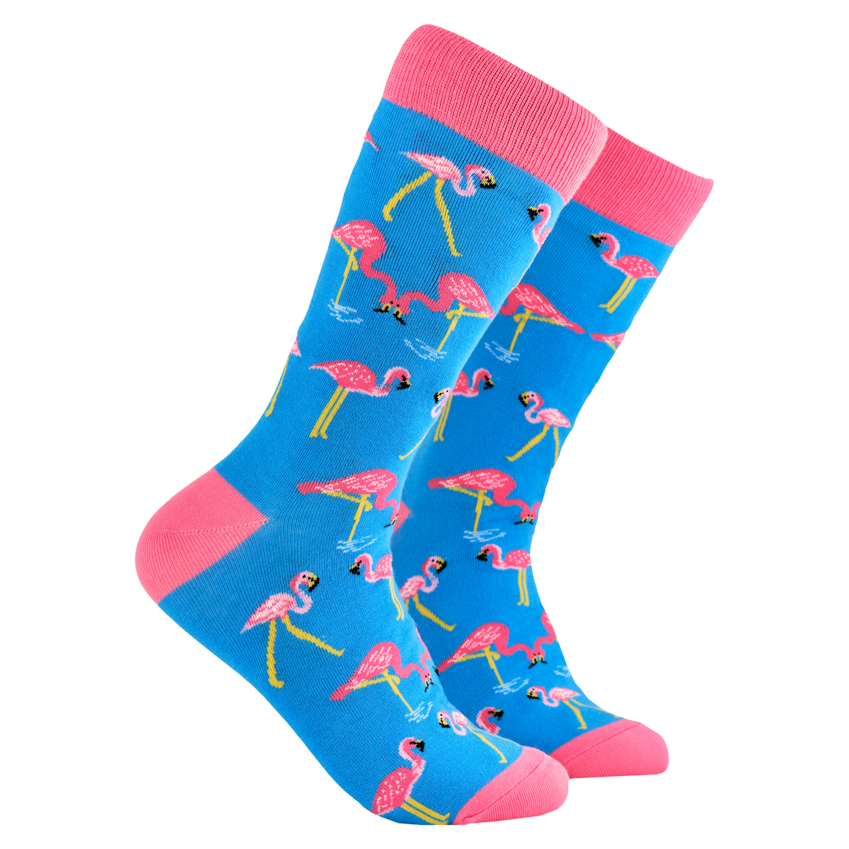 Socktopus Ladies - Flamingo Socks - One Legged Wonder - Blue