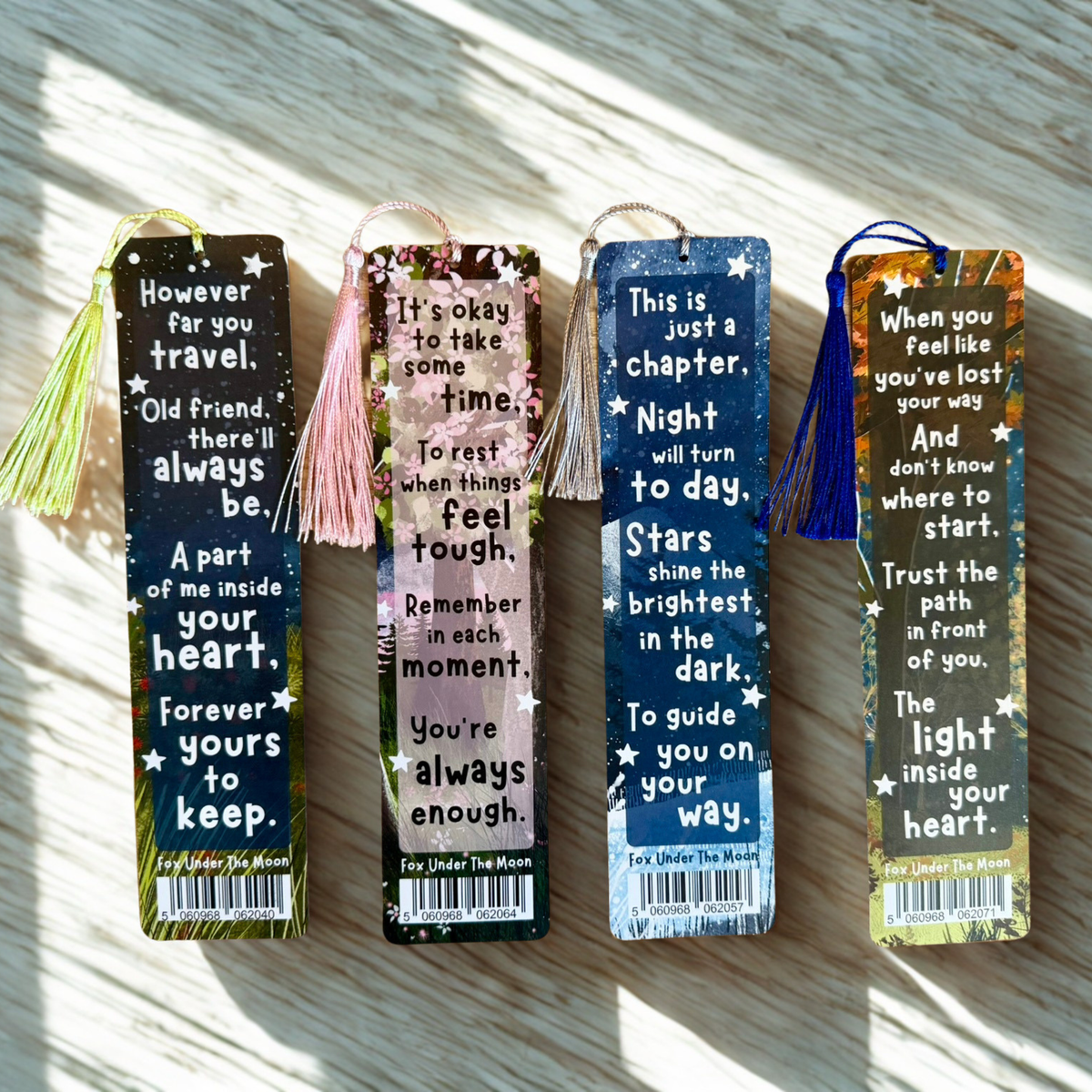 Fox Under The Moon Bookmark - Trust The Path