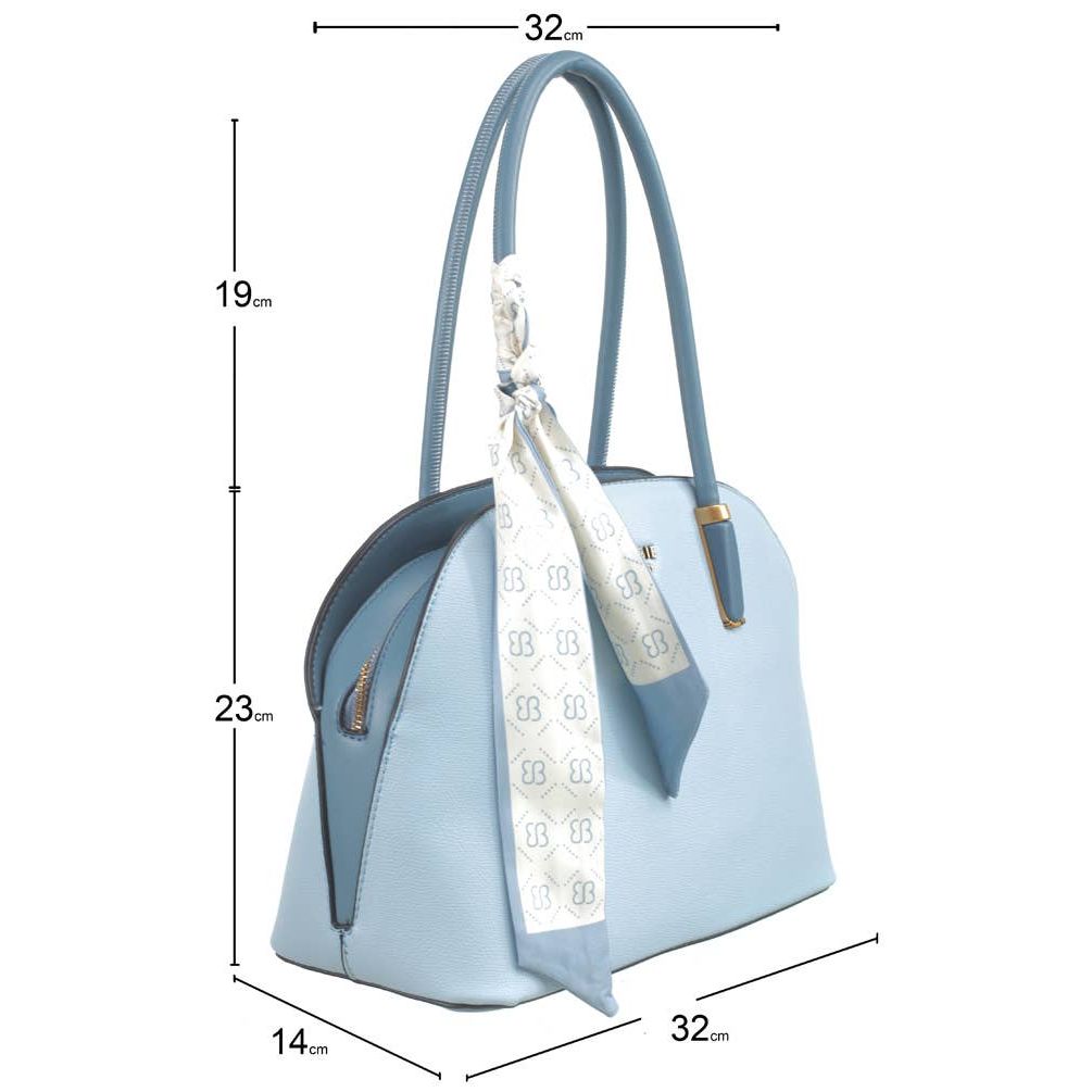 Smart Dome Tote with Scarf - Blue