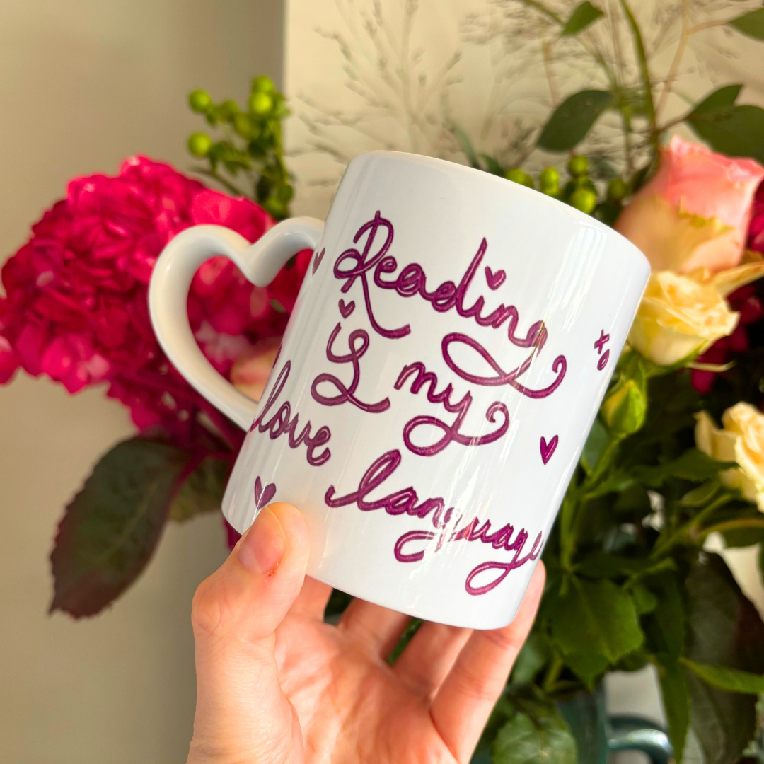 Reading Is My Love Language Ceramic Mug