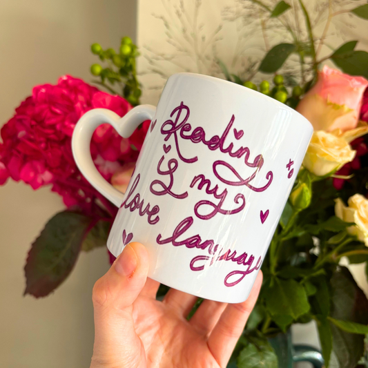 Reading Is My Love Language Ceramic Mug