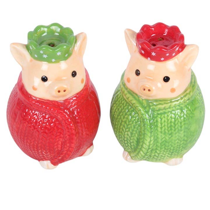 Pigs in Blankets Christmas Salt and Pepper Shakers