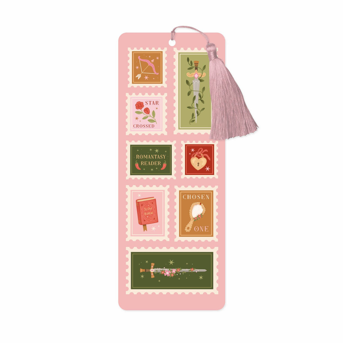 Romantasy Stamps with Tassel Bookmark