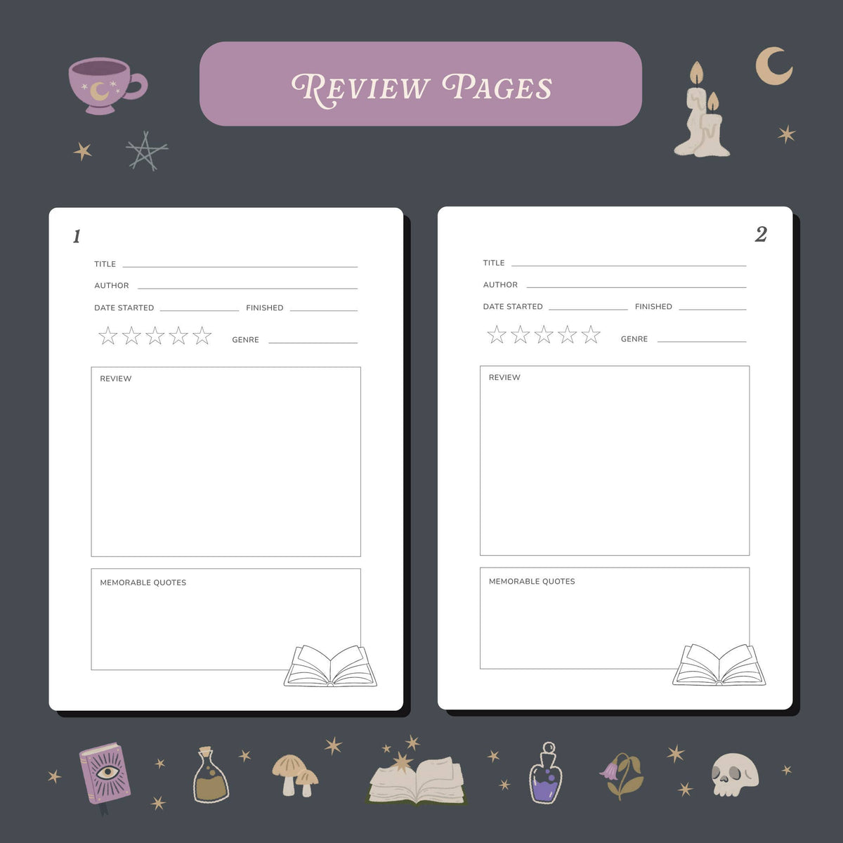 Whimsy Witch Reading Journal