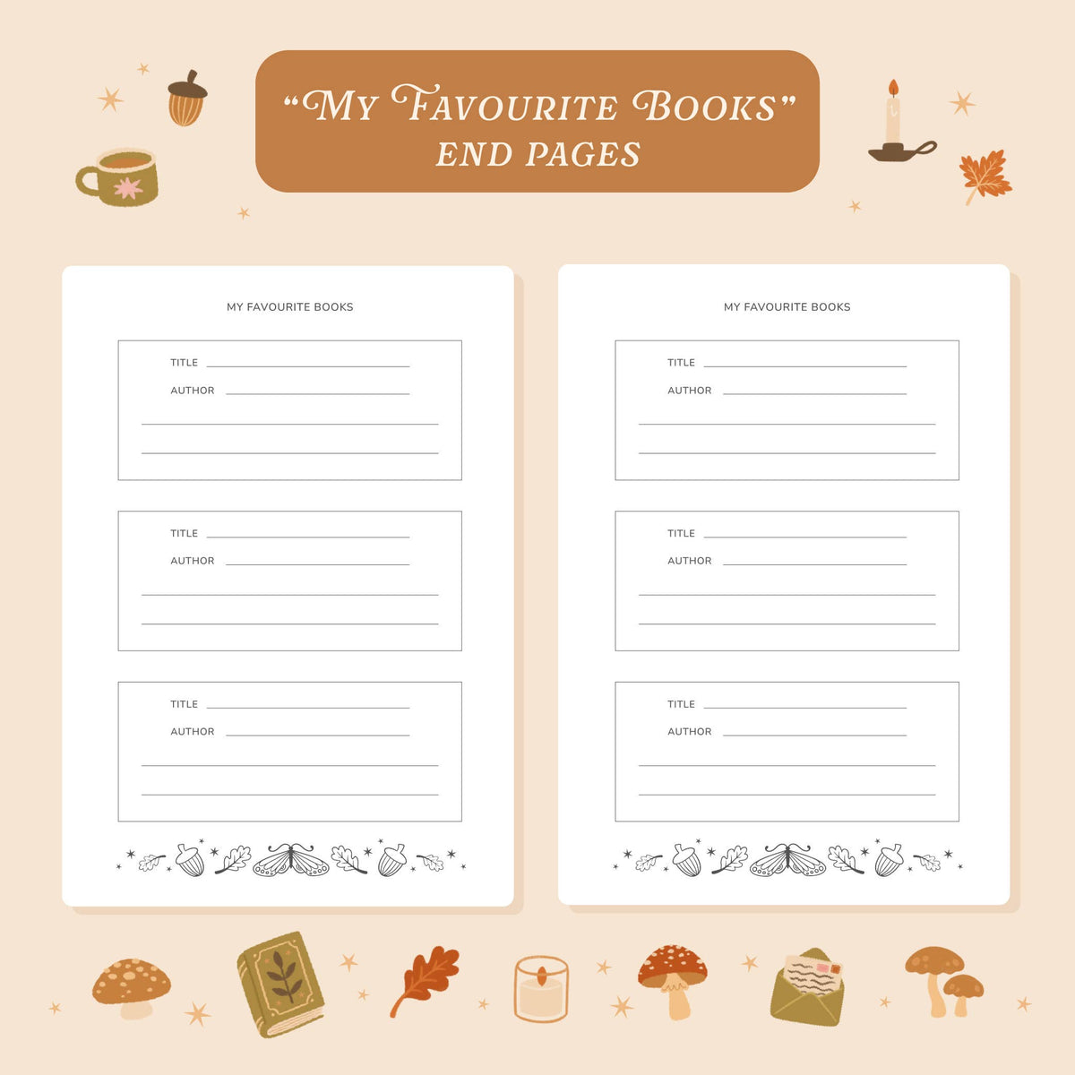 Cosy Season Reading Journal