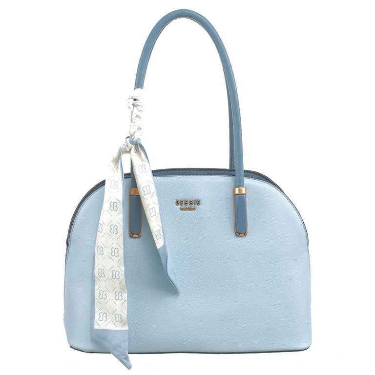 Smart Dome Tote with Scarf - Blue