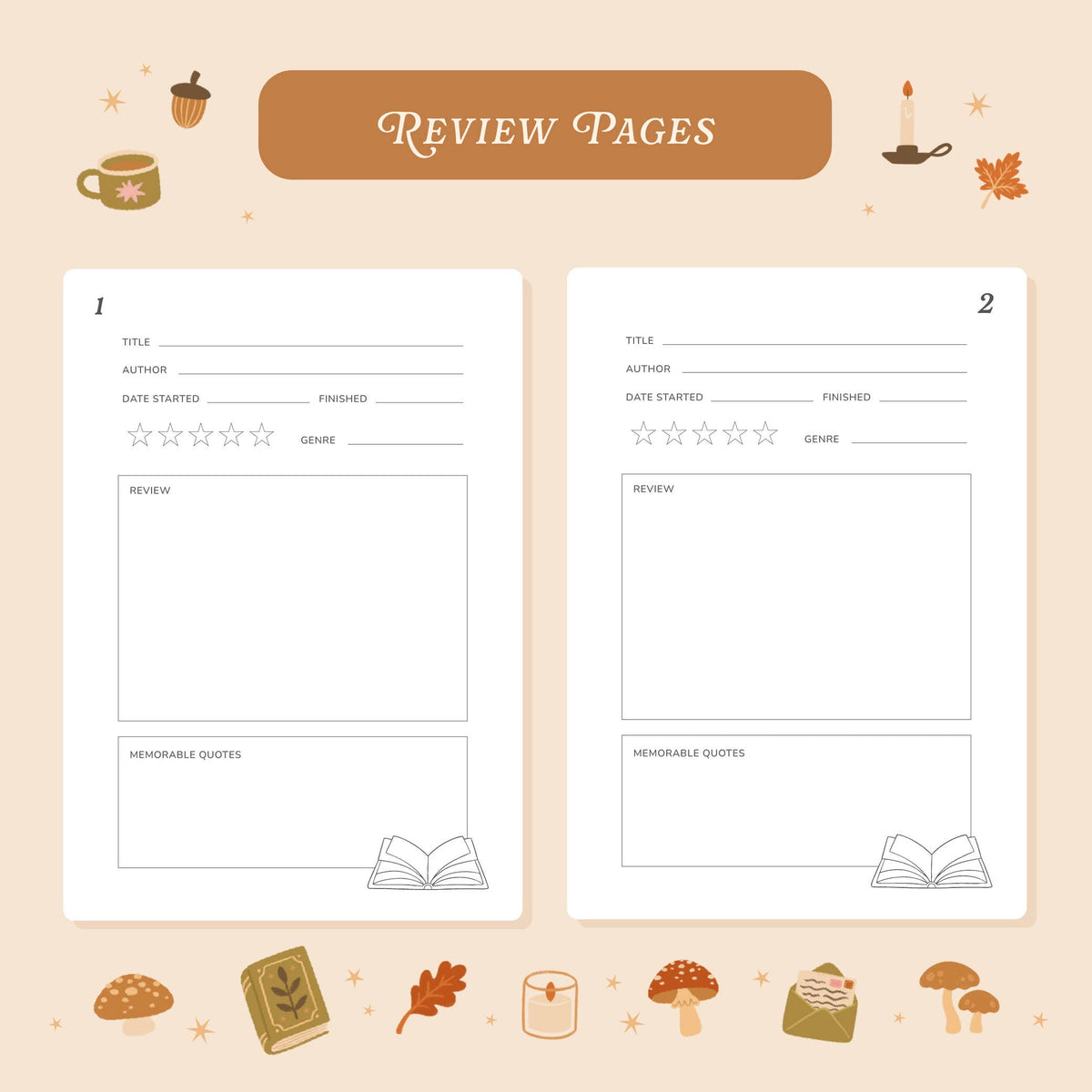 Cosy Season Reading Journal