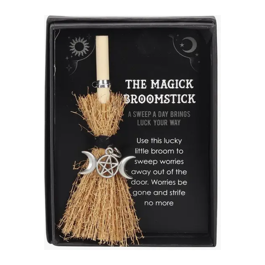 Triple Moon Mini Magick Broomstick
