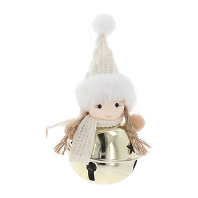 Christmas Tree Hanging Bells - Gold