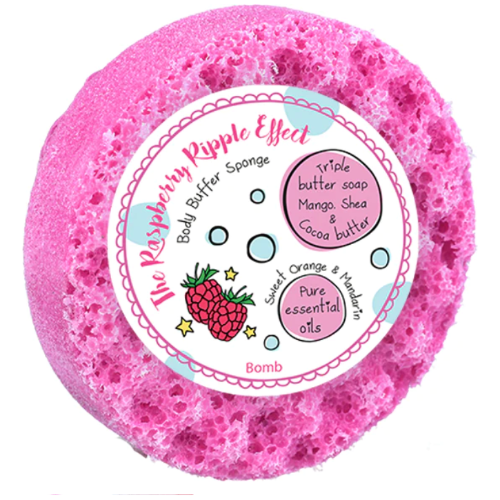 Raspberry Ripple Effect Body Buffer Soap Sponge – Trinkets and ...