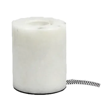 B1 White Marble Stone Lamp Base for Screw Down Bulb