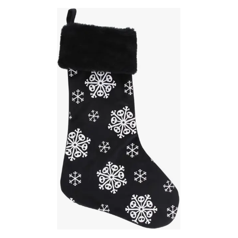 Gothic Creepy Skull Christmas Stocking