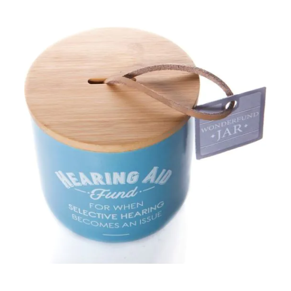 Hearing Aid Wonderfund Ceramic Jar