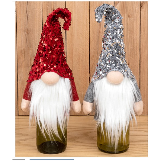 Sequined Gonk Wine Bottle Cover