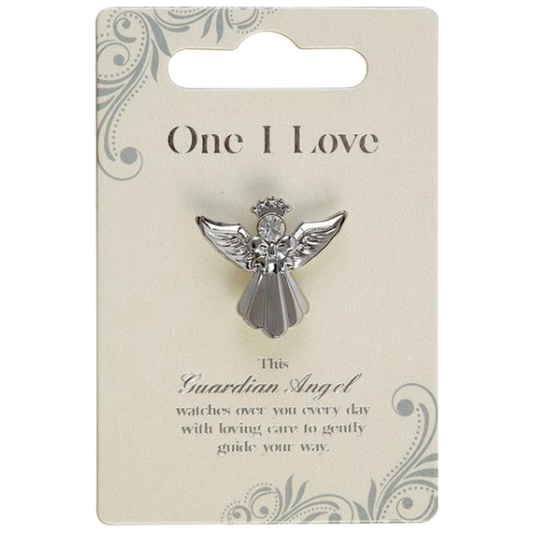 One I Love Guardian Angel Pic Broach