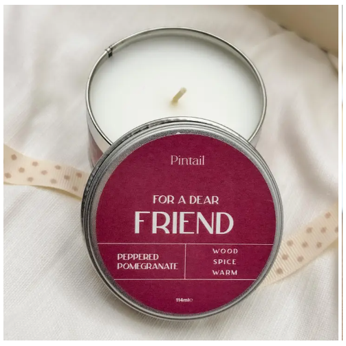 "For A Dear Friend" Peppered Pomegranate Occasion Candle