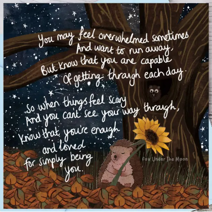 Fox Under The Moon Foil Card - CF14 Being You