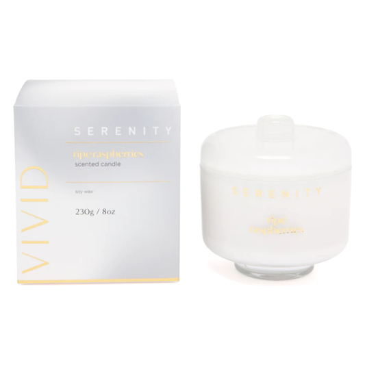 Vivid Ripe Rasberries Candle
