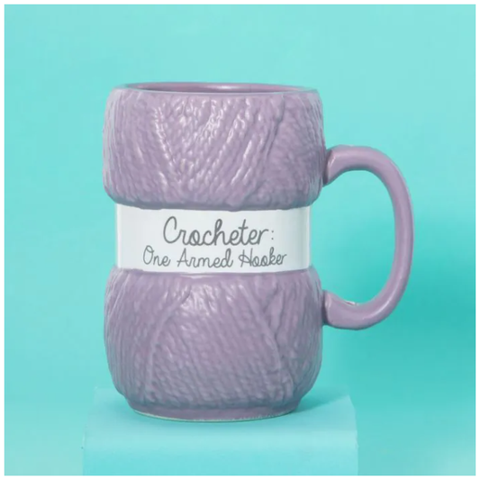 One Armed Hooker Crochet Mug