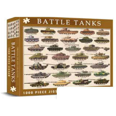 Through The Ages Battle Tanks 1000 Piece Jigsaw