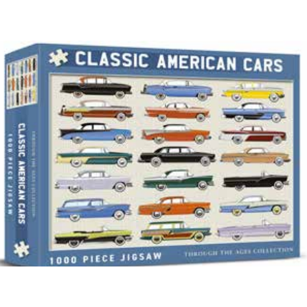 Classic American Cars 1000 Piece Jigsaw