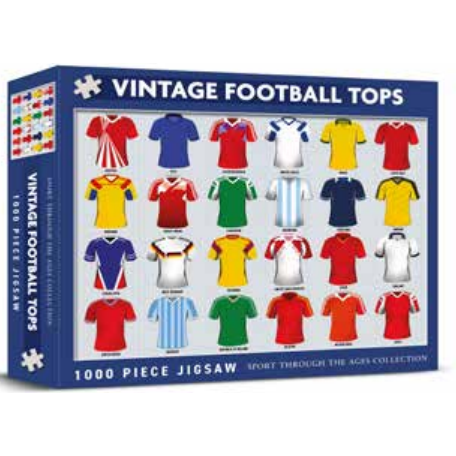 Sport Through The Ages Collection Vintage Football Tops 1000 Piece Jigsaw
