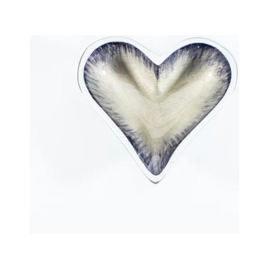 Tilnar Art Aluminium Collection - Heart Dish Extra Small Brushed Silver