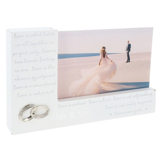 Modern Script Wedding Photo Frame