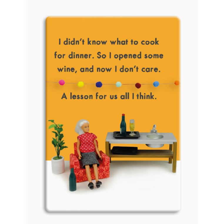 Opened The Wine Fridge Magnet
