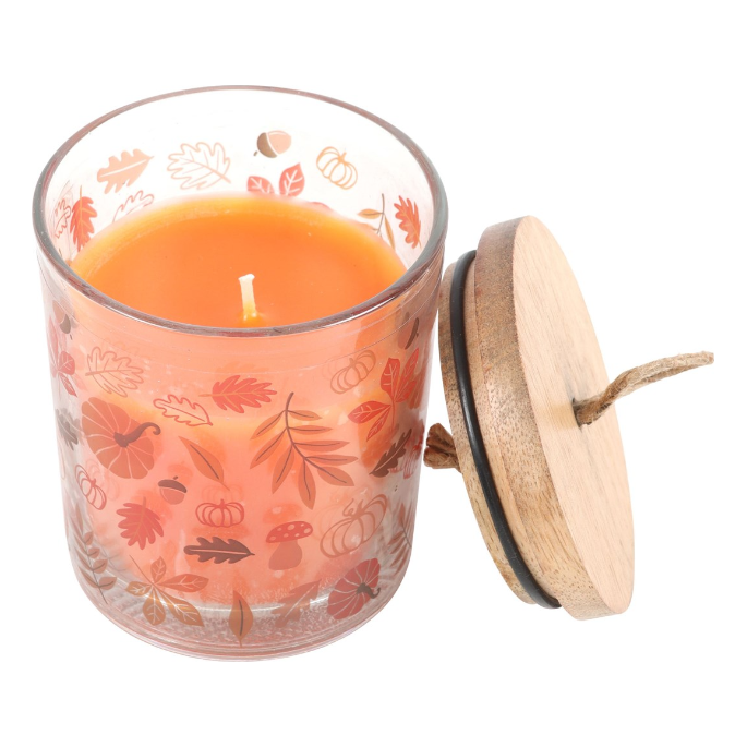 Autumn Leaves, Cinnamon and Orange Candle