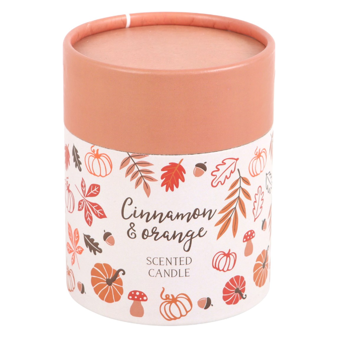 Autumn Leaves, Cinnamon and Orange Candle