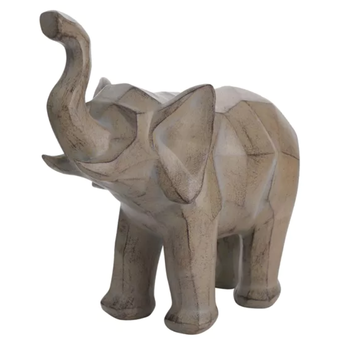 Geometric Playful Elephant