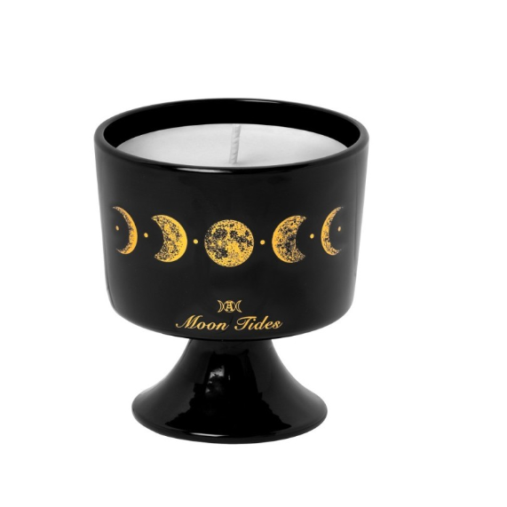 Moon Tides Glass Candle