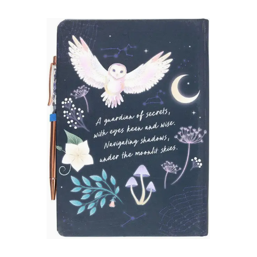 Night Owl Journal With Sodalite Pen