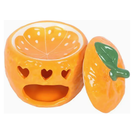 Ceramic Orange Oil and Waxmelt Burner