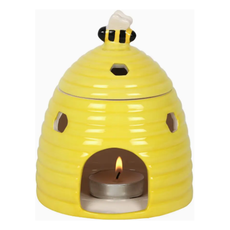 Ceramic Yellow Beehive Oil and Waxmelt Burner