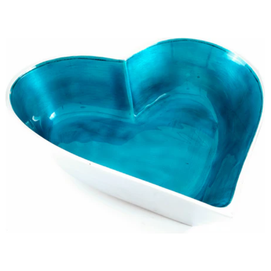 Tilnar Art Aluminium Collection - Heart Bowl Aqua