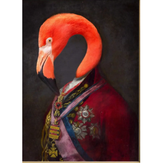 Flamingo Head Print
