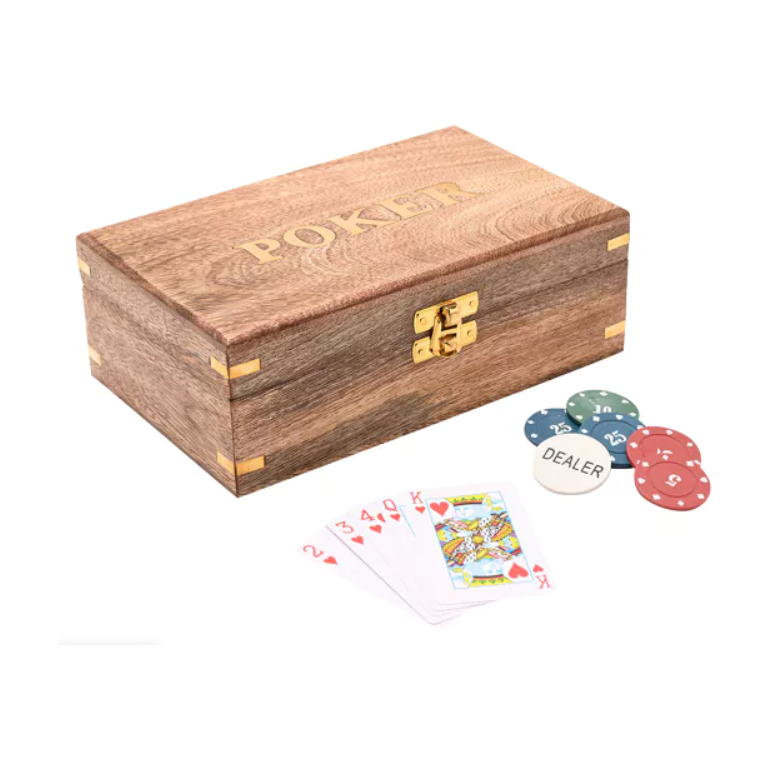 Wooden Poker Set