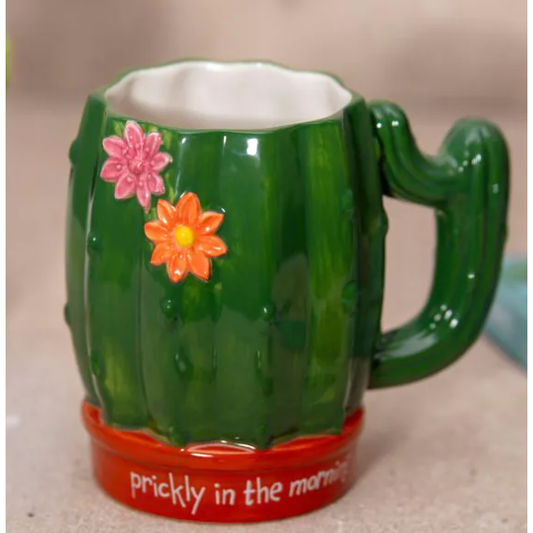 Prickly In The Morning Cactus 18oz Mug