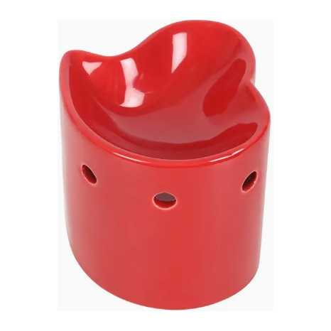 Red Heart Shaped Oil and Waxmelt Burner