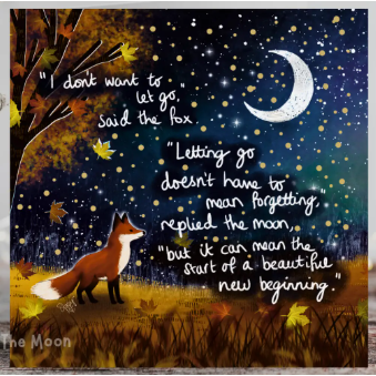 Fox Under The Moon Card - C2512 New Beginning