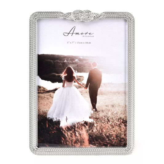 Amore Silver Plated Infinity 3D Knot Picture Frame