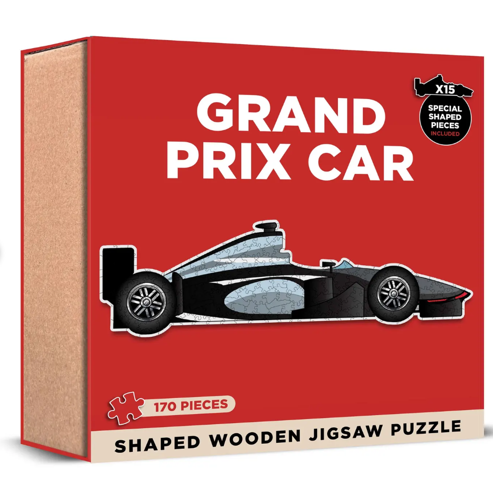 Grand Prix Car Shaped Wooden 170 Piece Jigsaw
