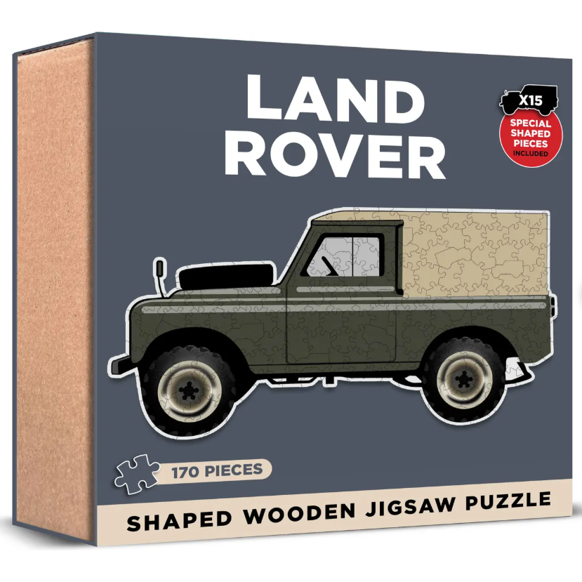 Land Rover Shaped Wooden 170 Piece Jigsaw