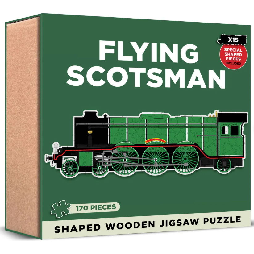 Flying Scotsman Shaped Wooden 170 Piece Jigsaw