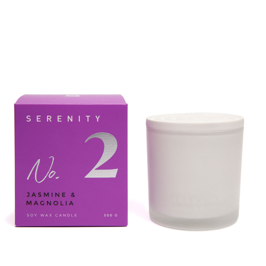 No2 Serenity Jasmine and Magnolia 300g Candle