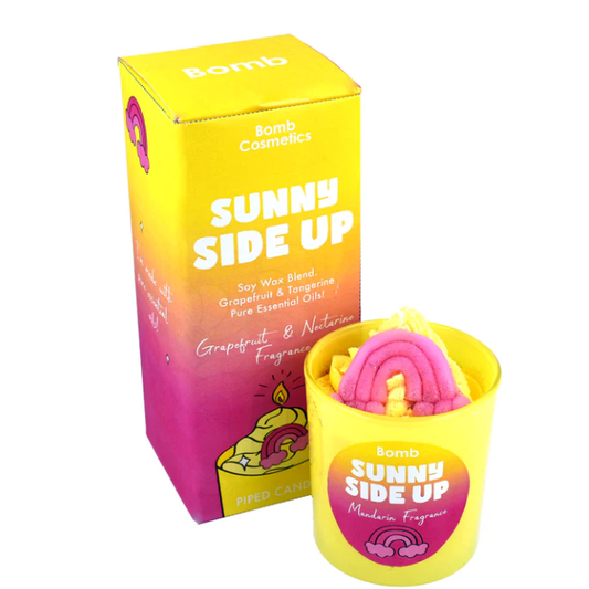 Sunny Side Up Piped Candle